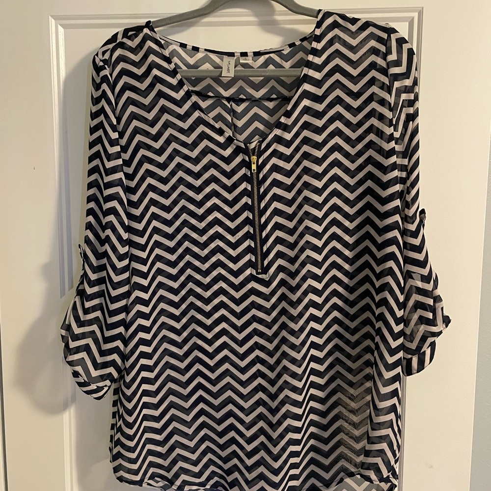 Ladies sheer blouse